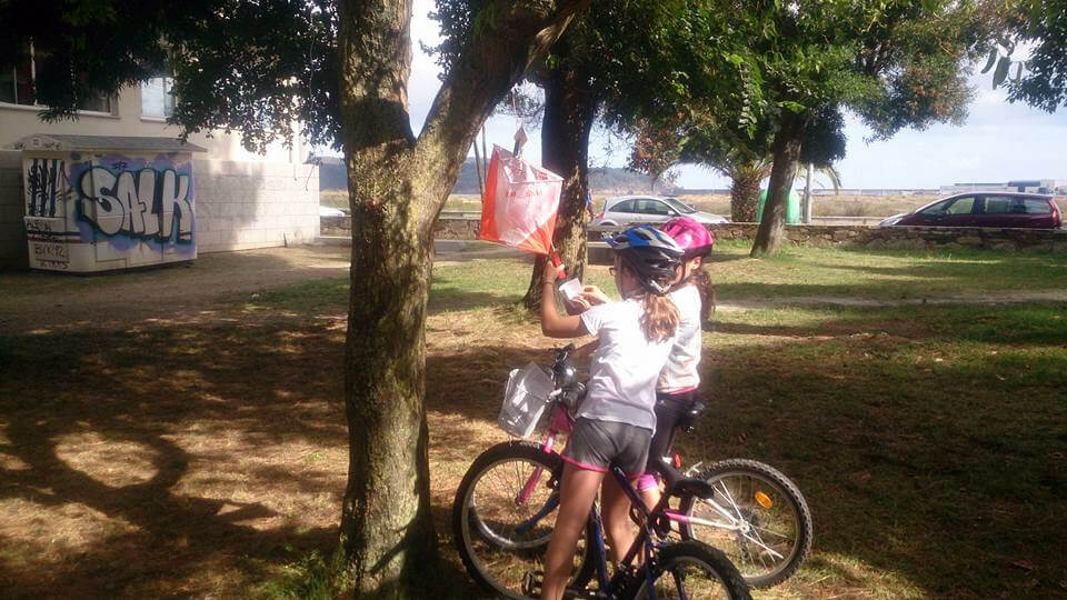 Ginkana en bici viveiro